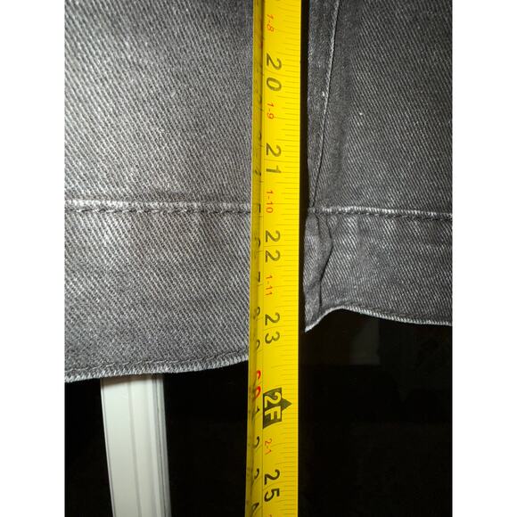 Savanna Jane rhinestone fringe crop front denim jacket black large western NWT - Picture 7 of 12